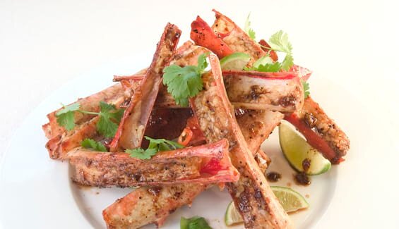 Kongekrabbe à la Singapore