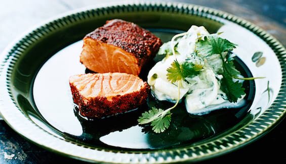 Kryddergrillet laksefilet