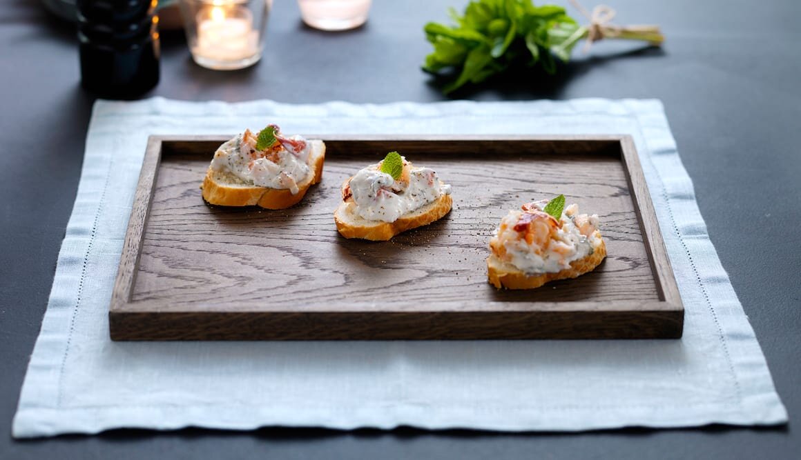 Hummersalat med mynte og lime