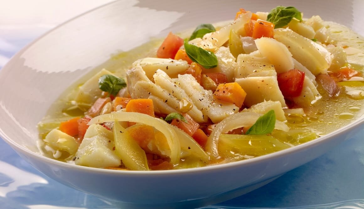 Klippfisk med rotgrønnsaker