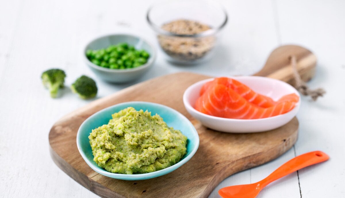 Barnas laks med brokkoli og ris