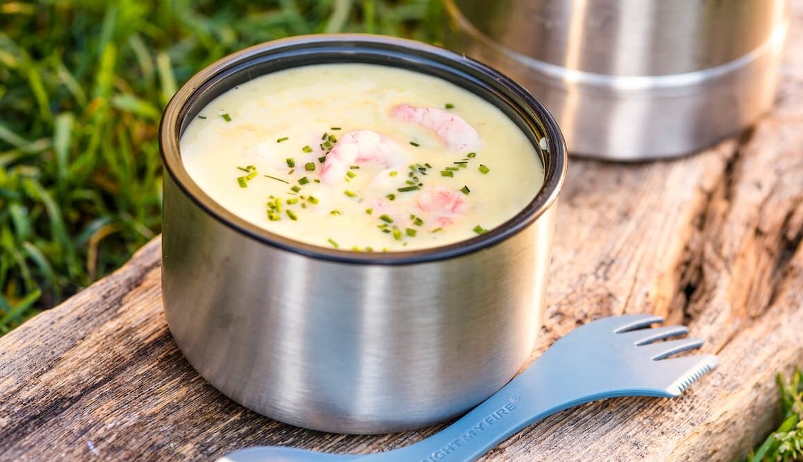 Potetsuppe med reker