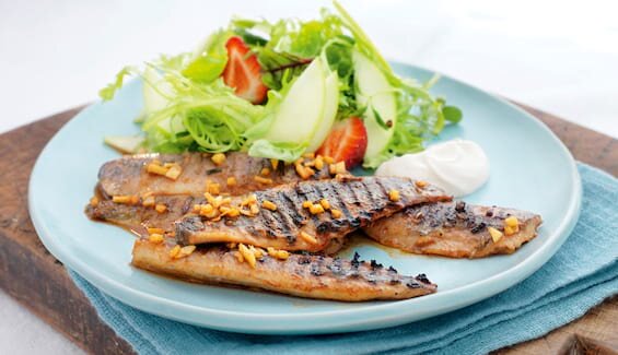 Marinert matjessild til grill