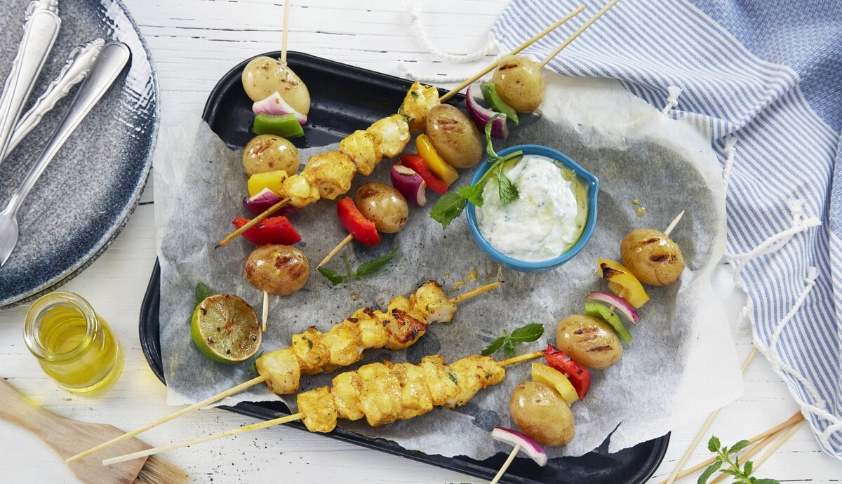 Grillet breiflabb med tandoorismak