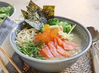 Enkel ramen med ørret