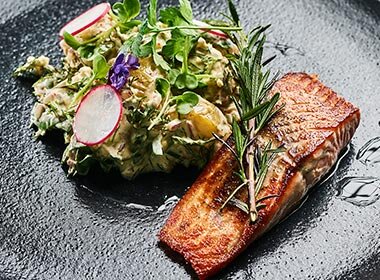 Pannestekt Ørret American style