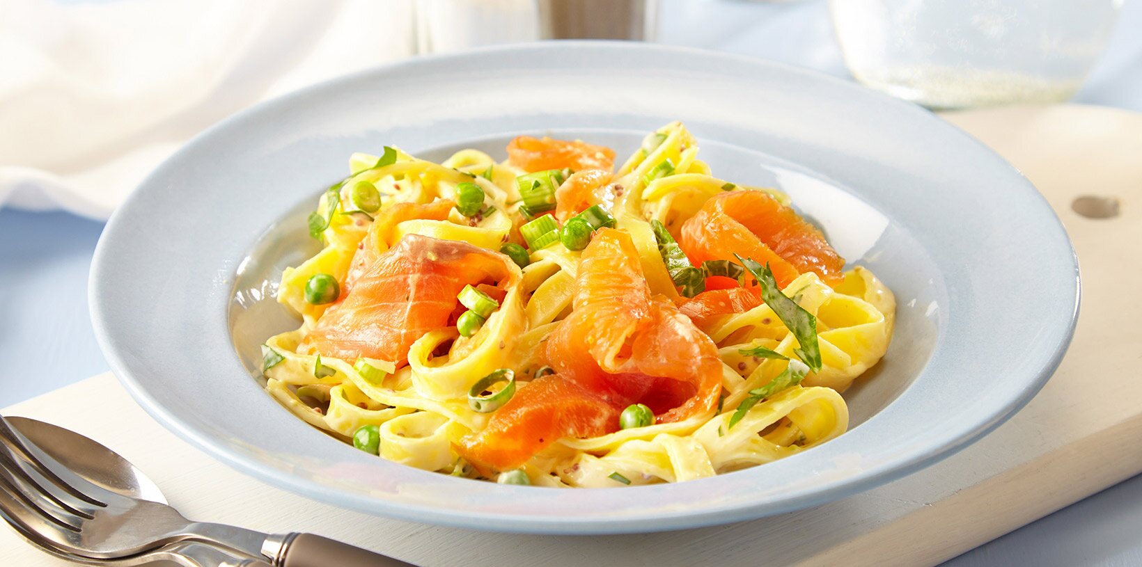 Røkt ørret med pasta