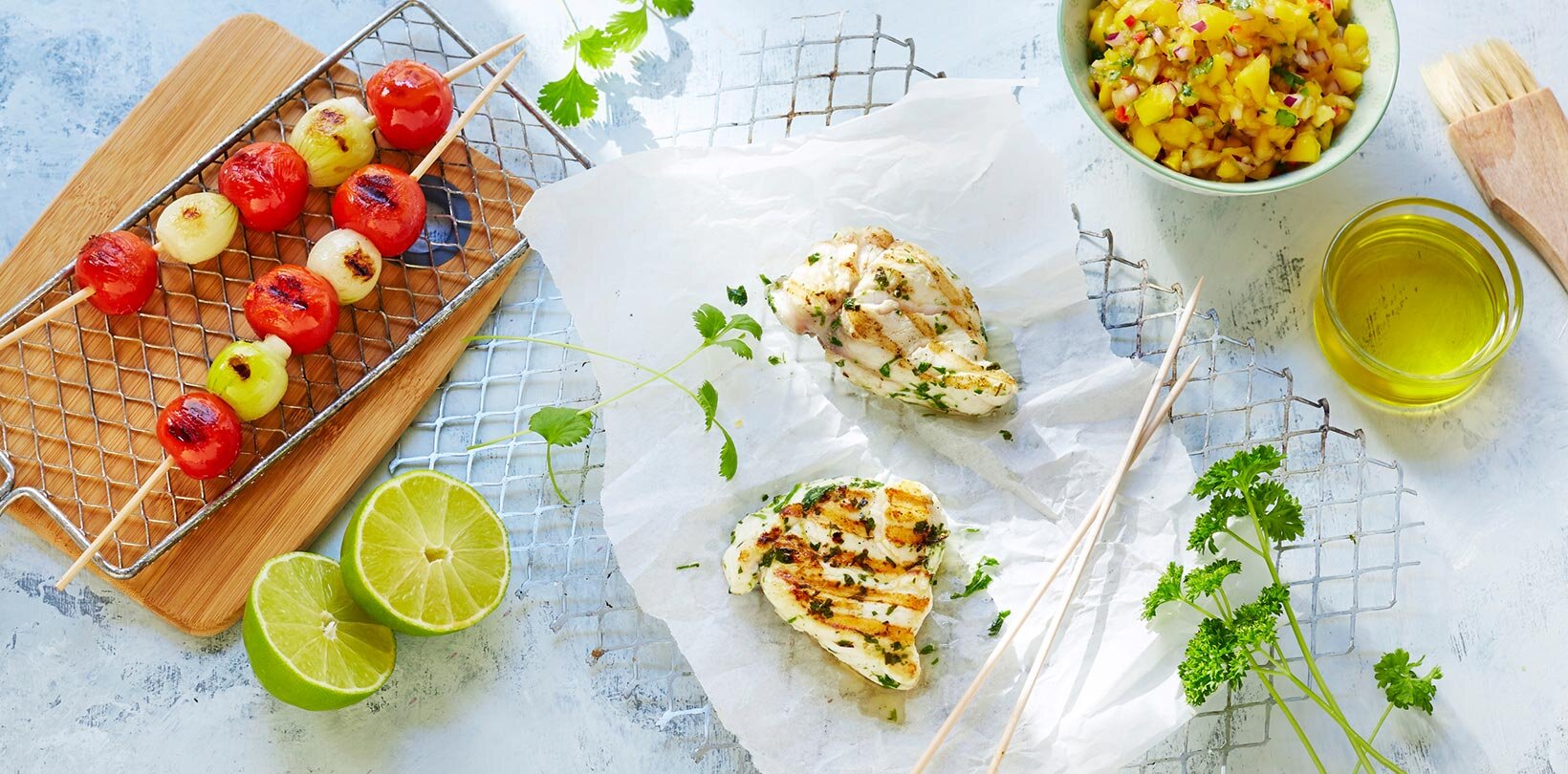 Grillet breiflabb i marinade