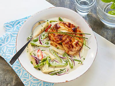 Marinert breiflabb i spicy kokossuppe