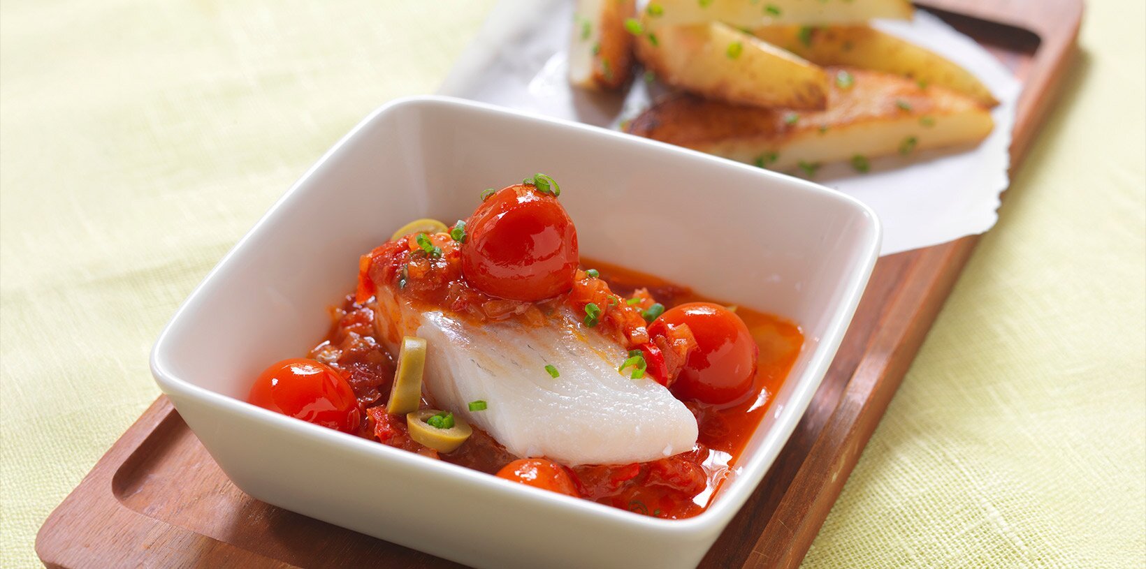 Klippfisk med tomatsaus