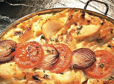 Bacalao med pasta penne