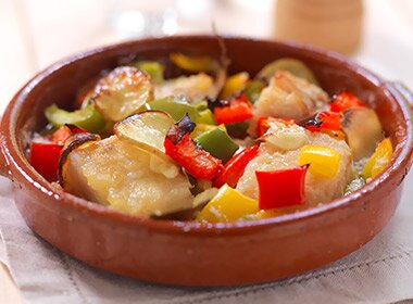 Stekt klippfisk på portugisisk vis