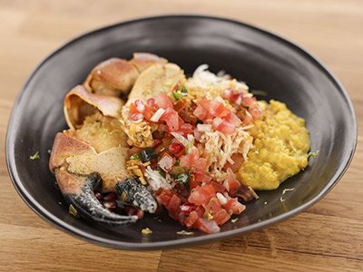 Tamilsk krabbe-curry