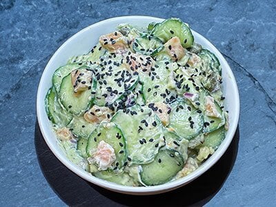 Agurksalat med laks