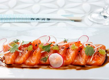 Sashimi med laks
