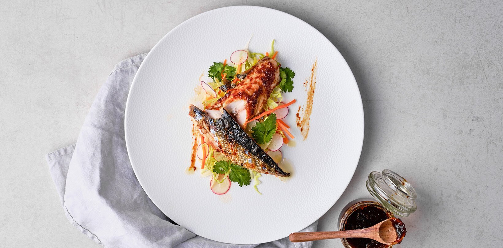 Grillet teriyaki-makrell