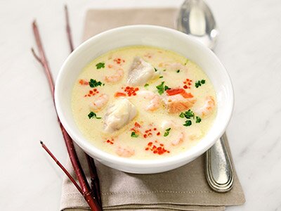 Fiskesuppe med reker