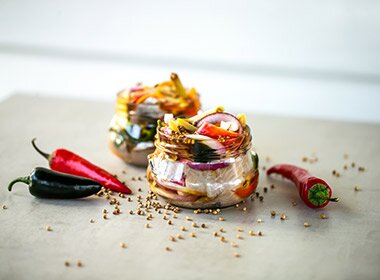 Asiatisk sild på glass