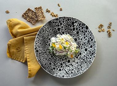 Rømmesild med pepperrot