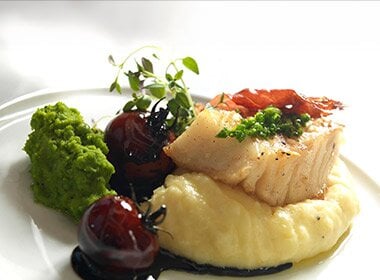 Tørrfisk med balsamicotomater