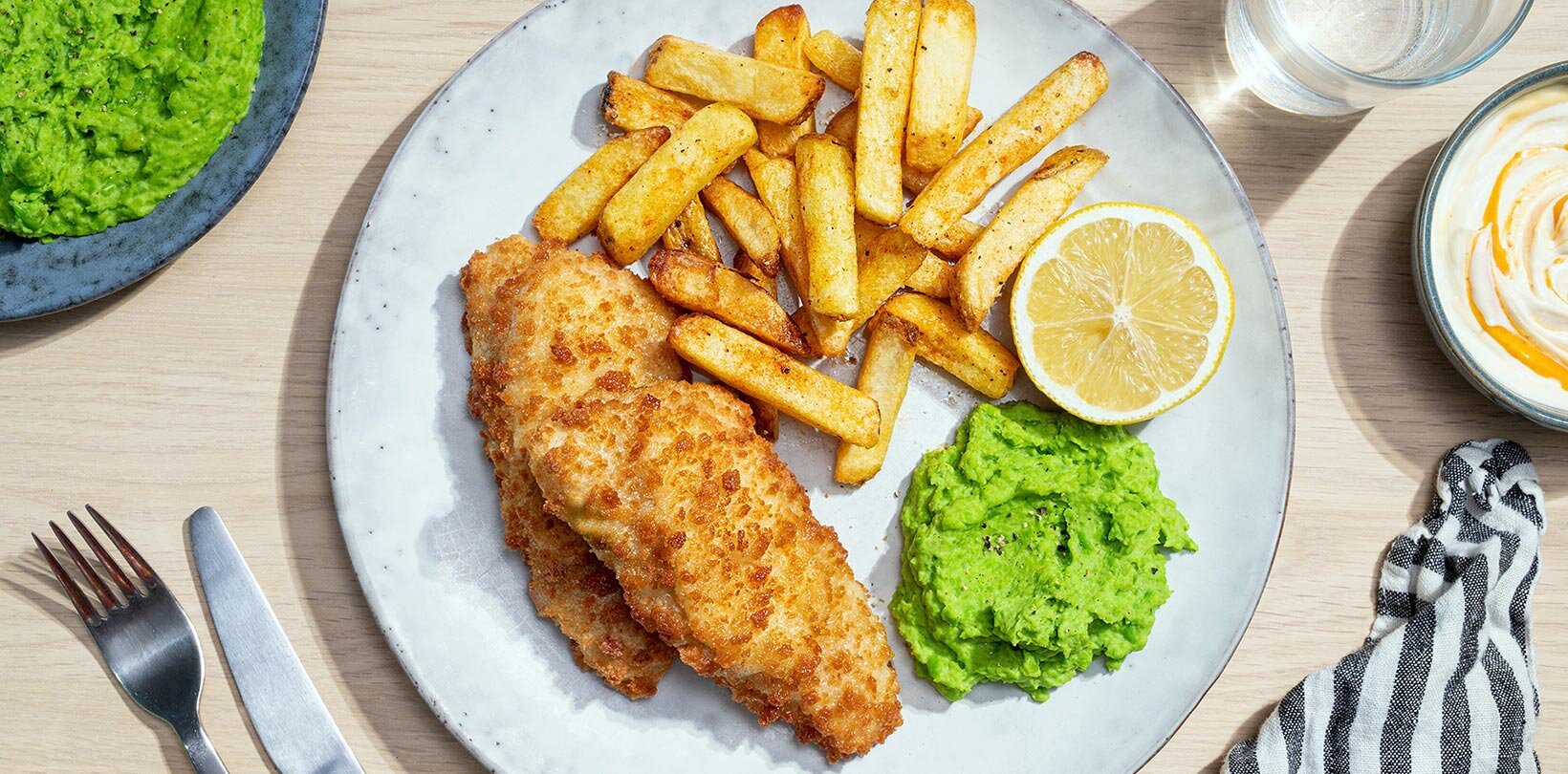 Fish and chips i airfryer