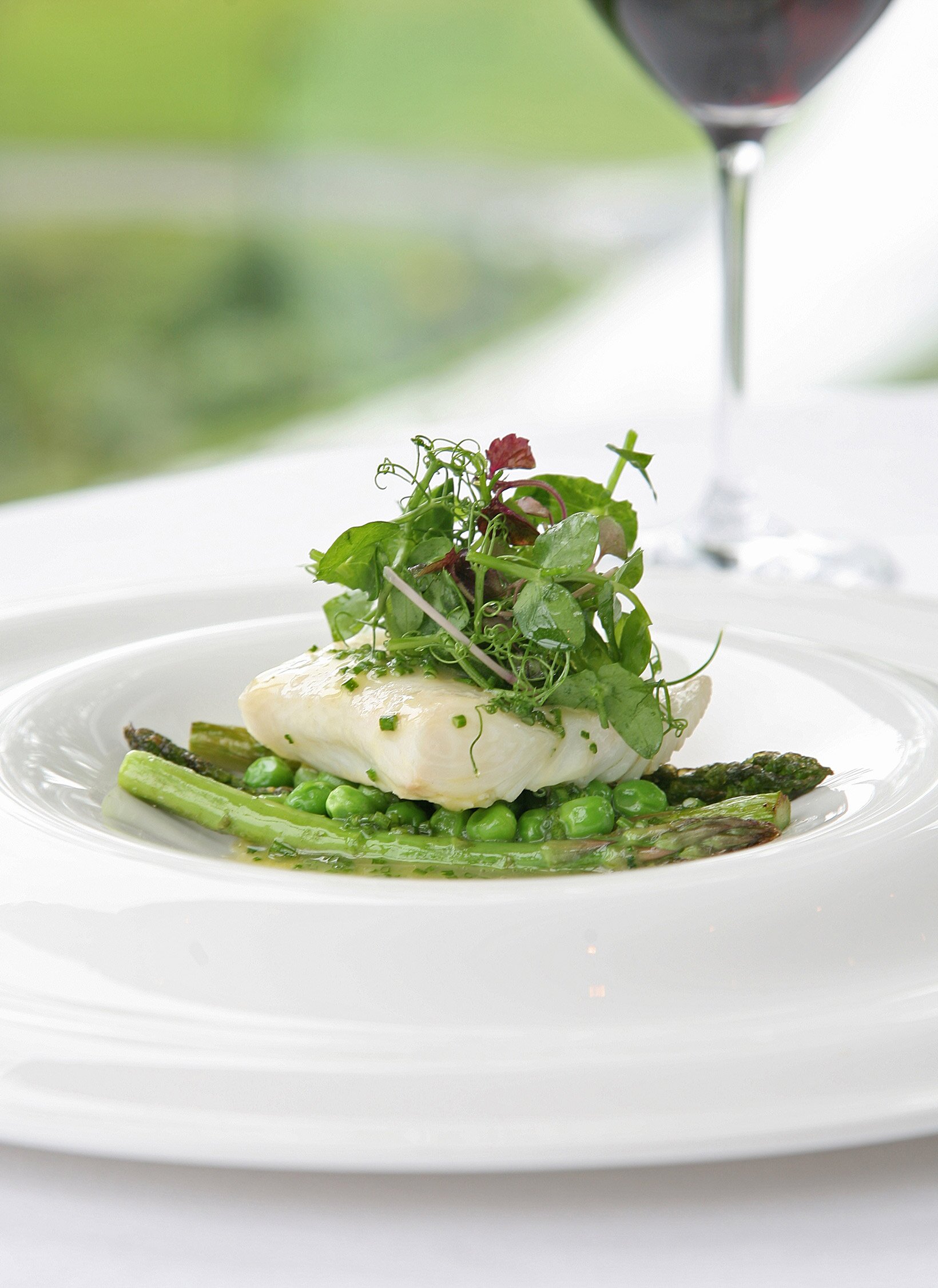 Kveite med grønnsaker