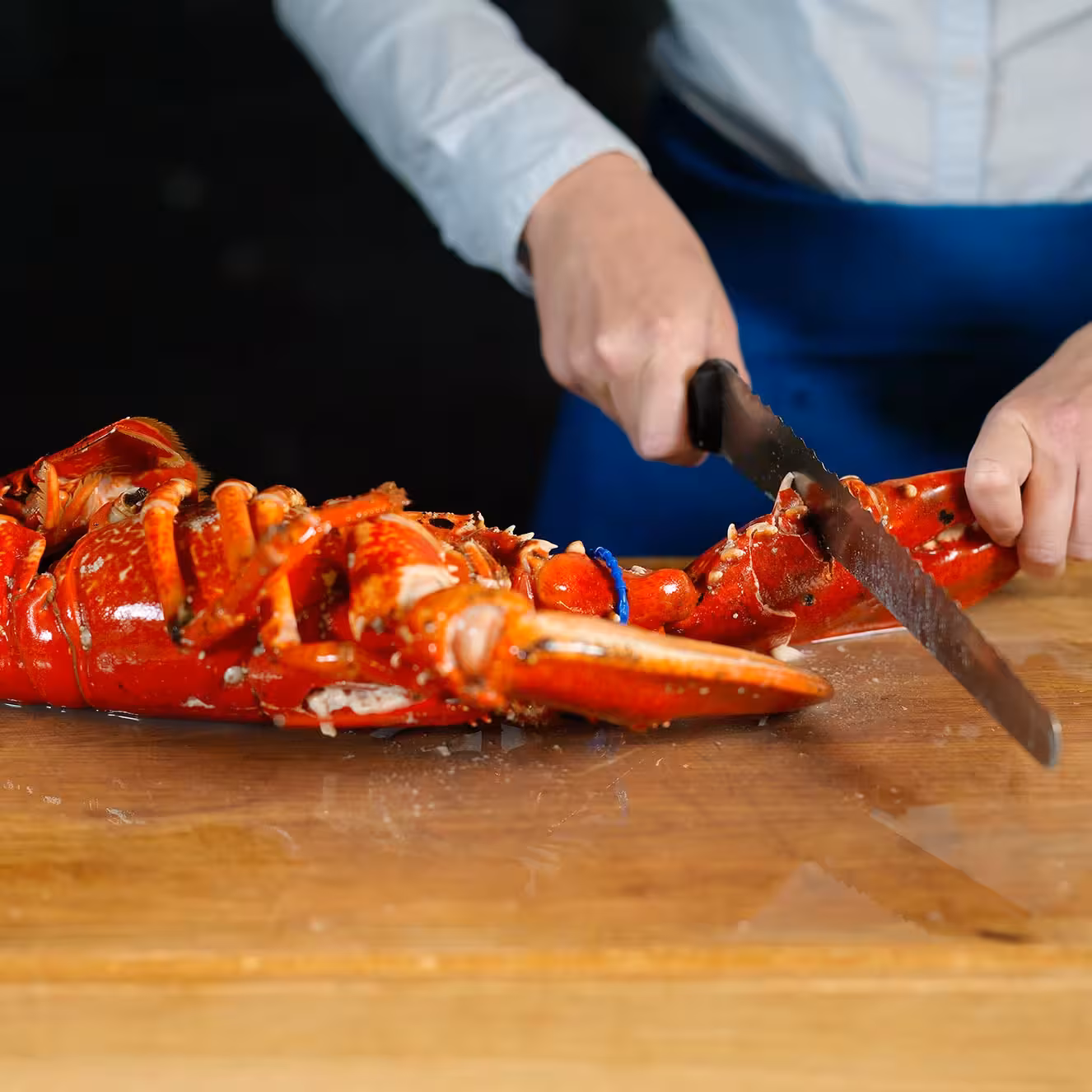 Knus klørne til hummeren